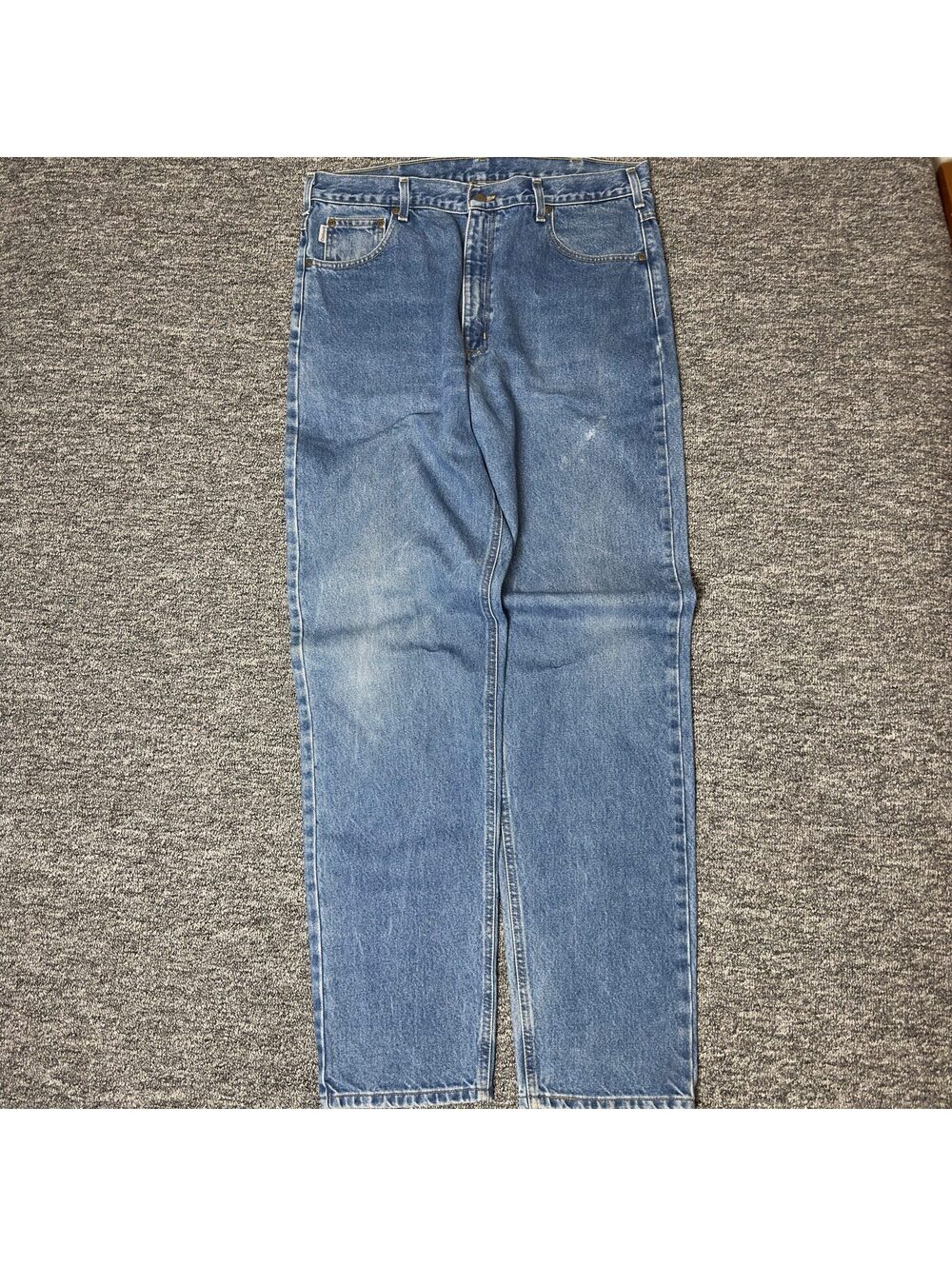 Carhartt Relaxed Fit Jeans Mens 38x36 Blue Workwear